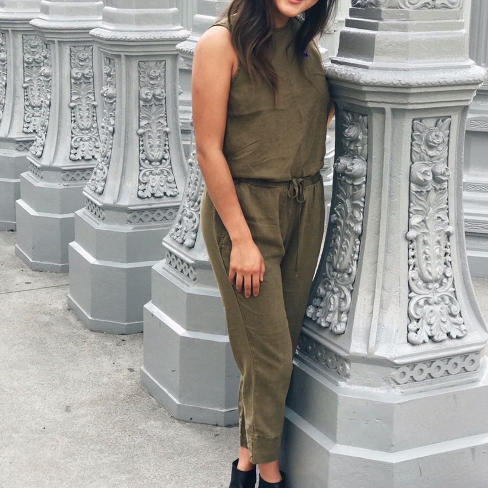 Bella Dahl Army Green Jumpsuit